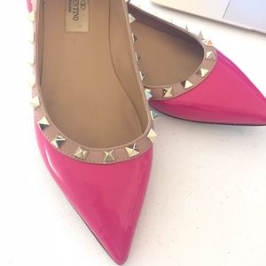 VALENTINO HOT PINK FLATS